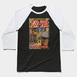 God of War Ragnarök Comic book cover Fan Art Baseball T-Shirt